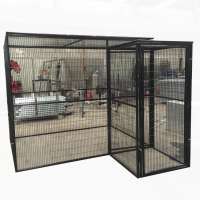 Large use for outdoor  fowl avian  square two cages metal bird cage