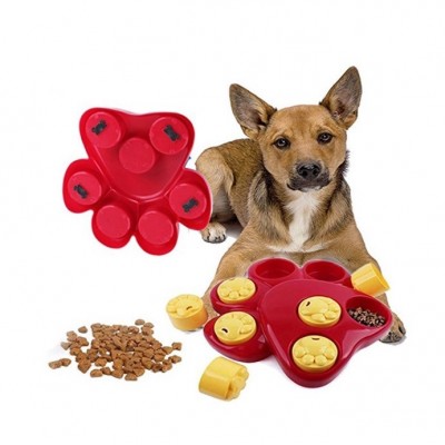 New Design Hide Cat Training Puzzle Connector Plastic Spot Seek Treat Dog Activity Iq Toy