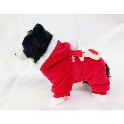 Stylish Dog Christmas Santa Claus Outfit Pet Dogs Clothes