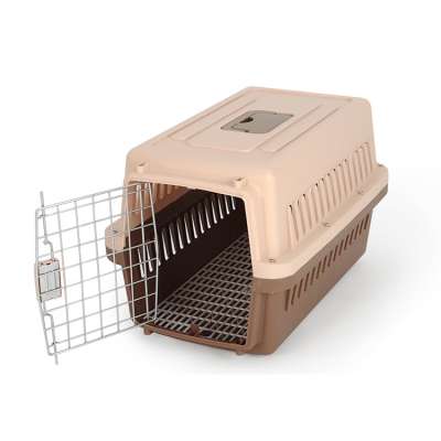 Small Dog Cat Travel Carrier Cage Small Flight Plastic Pet Crate